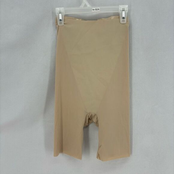SPANX women’s medium OnCore High-Waisted Mid-Thigh Shorts shapewear tan - Picture 1 of 9
